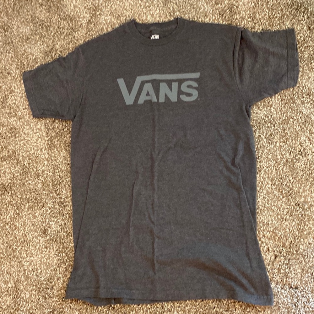 Mens dark gray VANS t shirt size meduim